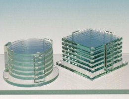 Glazen onderzetters - decoratief glas