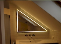 Led spiegel met schuine zijde - geïntegreerd LED - Delft