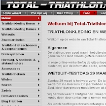 Webdesign: Website Total-Triathlon.nl