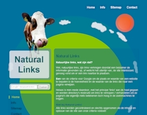 Screenshot Natural Links - Link directory met gezonde links