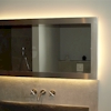 grote RVS LED spiegel voor de badkamer op maat gemaakt