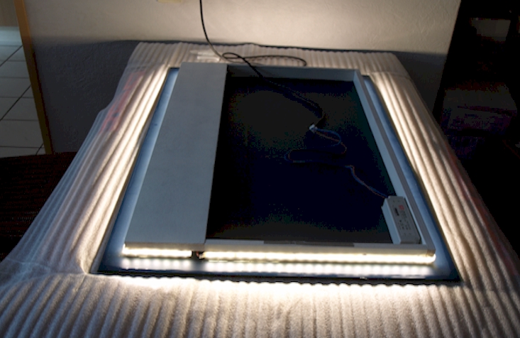 Talloos mat coupon LED spiegel op maat opbouw