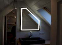 Led spiegel met schuine zijde - geïntegreerd LED - Loosdrecht