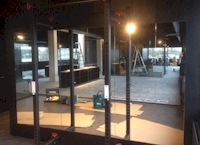 spiegelwand geplaatst in fitnessruimte in Velp
