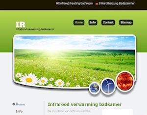 Webdesign: Infrarood Verwarming Badkamer - Een webontwerp project in eigen beheer