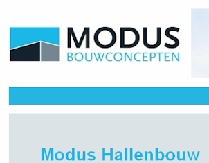 Webdesign: Modus Bouwconcepten - Hallenbouw, bedrijfshallen en showrooms