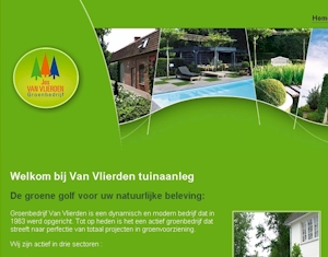Webdesign: Van Vlierden daktuinen - aanleg en onderhoud van tuinen