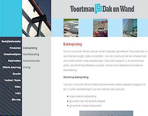 Webdesign: Voortman Dakbeplating en Wandbeplating