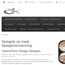 Webdesign: webshop Vision2form